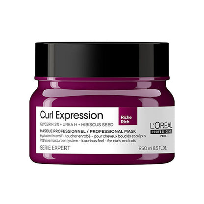 L'Oreal Serie Expert Curl Expression Glycerin 3% + Urea H + Hibiscus Seed Rich Professional Mask 069216 250ml