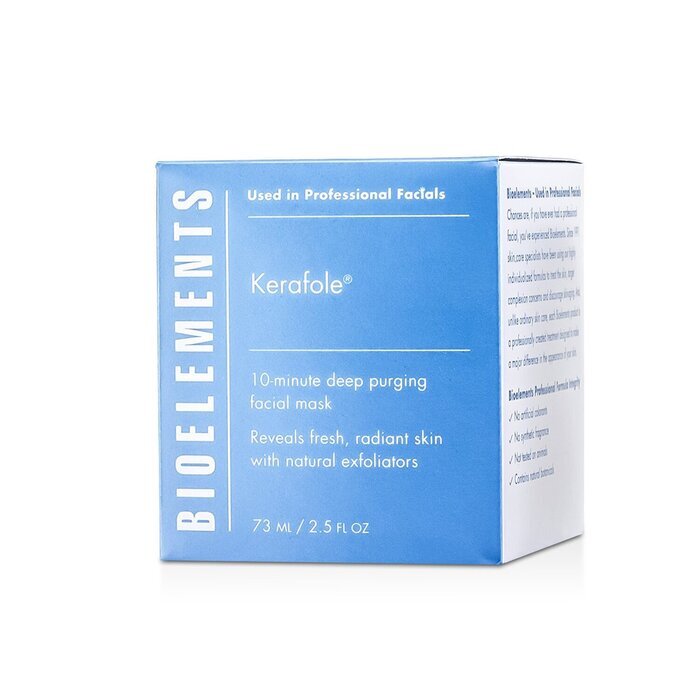 Bioelements Kerafole - 10-Minute Deep Purging Facial Mask - For All Skin Types, Except Sensitive 73ml/2.5oz