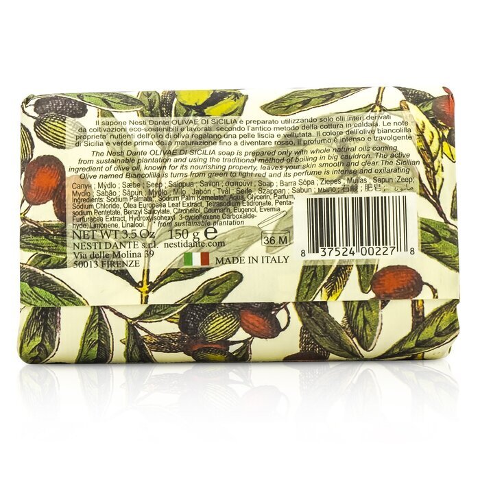 Nesti Dante Natural Soap With Italian Olive Leaf Extract  - Olivae Di Sicilia 150g/3.5oz