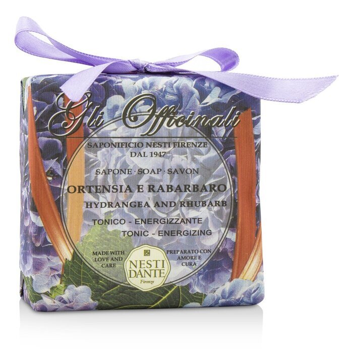 Nesti Dante Gli Officinali Soap - Hydrangea & Rhubarb - Tonic & Energizing 200g/7oz