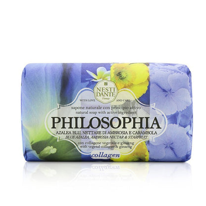 Nesti Dante Philosophia Natural Soap - Collagen - Blue Azalea, Ambrosia Nectar & Starfruit With Vegetal Collagen & Ginseng 250g/8.8oz