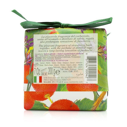 Nesti Dante Gli Officinali Soap - Fruit Of The Strawberry Bush & Sage - Vitaminic & Refreshing 200g/7oz