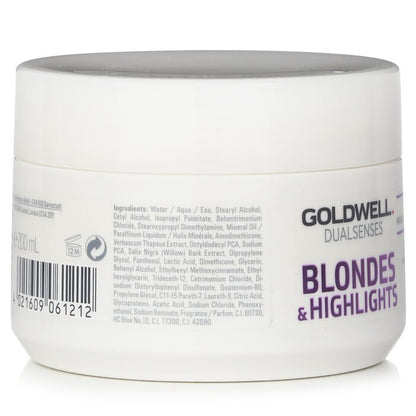 Goldwell Dual Senses Blondes & Highlights 60SEC Treatment (Luminosity For Blonde Hair) 200ml/6.8oz