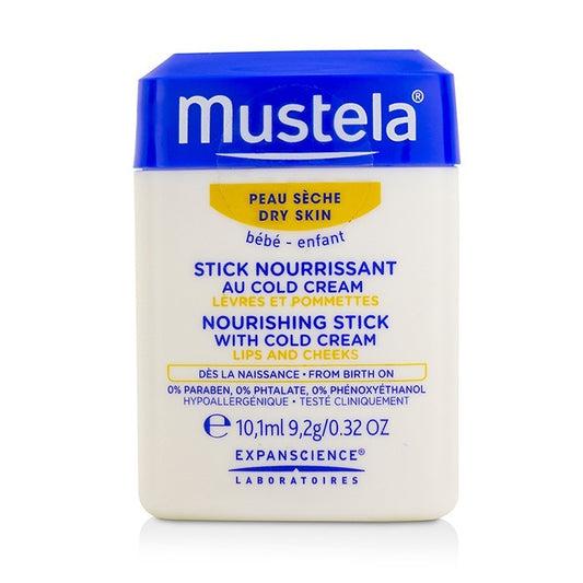 Mustela Nourishing Stick With Cold Cream (Lips & Cheeks) - For Dry Skin 9.2g/0.32oz