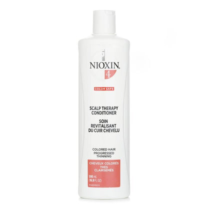 Nioxin Density System 4 Scalp Therapy Conditioner (Colored Hair, Progressed Thinning, Color Safe) 500ml/16.9oz