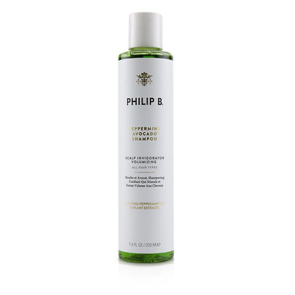 Philip B Peppermint Avocado Shampoo (Scalp Invigorator Volumizing - All Hair Types) 220ml/7.4oz