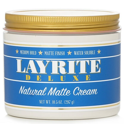 Layrite Natural Matte Cream (Medium Hold, Matte Finish, Water Soluble) 297g/10.5oz