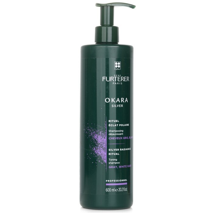 Rene Furterer Okara Silver Silver Radiance Ritual Toning Shampoo - Gray, White Hair (Salon Product) 600ml/20.2oz