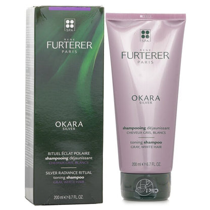 Rene Furterer Okara Silver Silver Radiance Ritual Toning Shampoo (Gray, White Hair) 200ml/6.7oz