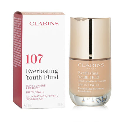 Clarins Everlasting Youth Fluid Illuminating & Firming Foundation SPF 15 - # 107 Beige 30ml/1oz