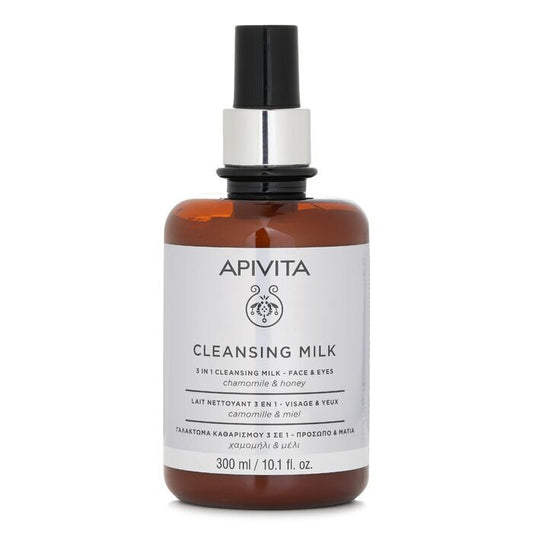 Apivita 3 In 1 Cleansing Milk For Face & Eyes 300ml/10.1oz