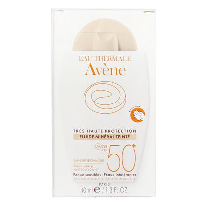 Avene Very High Protection Tinted Mineral Fluid SPF 50+ - For Sensitive & Intolerant Skin 40ml/1.3oz