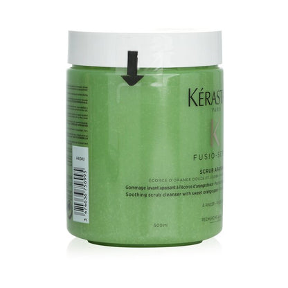 Kerastase Fusio-Scrub Scrub Apaisant Soothing Scrub Cleanser with Sweet Orange Peel (For All Types of Hair and Scalp, Even Sensitive) 500ml/16.9oz