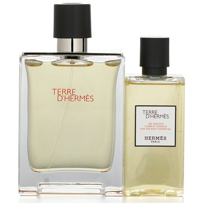 Terre D'Hermes Coffret: Eau De Toilette Spray 100ml + Hair And Body Shower Gel 80ml 2pcs