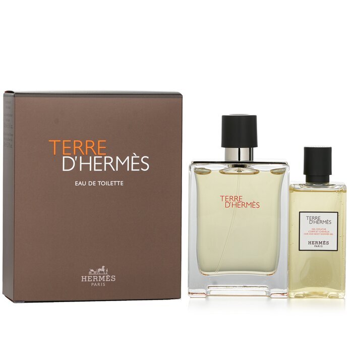 Terre D'Hermes Coffret: Eau De Toilette Spray 100ml + Hair And Body Shower Gel 80ml 2pcs