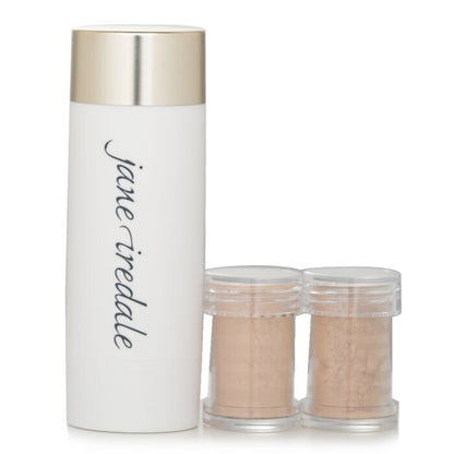 Jane Iredale Powder Me Refillable Brush (1x Brush, 2x Refills) - Nude 2x2.5g/0.09oz