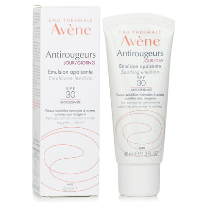 Avene Antirougeurs DAY Soothing Emulsion SPF 30 - For Normal to Combination Sensitive Skin Prone to Redness 40ml/1.3oz