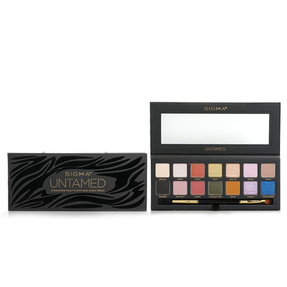 Sigma Beauty Untamed Eyeshadow Palette With Dual Ended Brush (14x Eyeshadow + 1x Dual Ended Brush) 19.32g/0.68oz