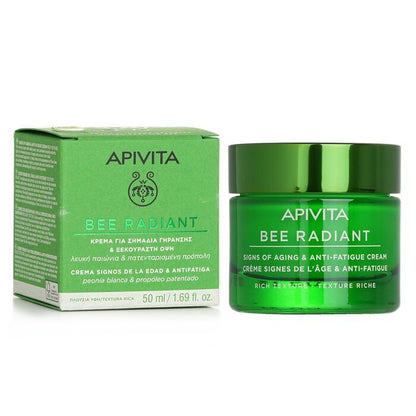 Apivita Bee Radiant Signs Of Aging & Anti-Fatigue Cream - Rich Texture 50ml/1.69oz