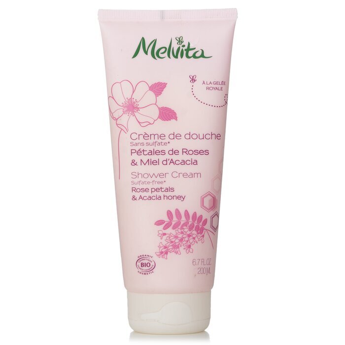 Melvita Rose Petals & Acacia Honey Shower Cream 200ml/6.7oz