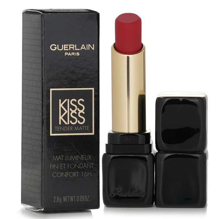 Guerlain Kisskiss Tender Matte Lipstick - # 910 Wanted Red 2.8g/0.09oz