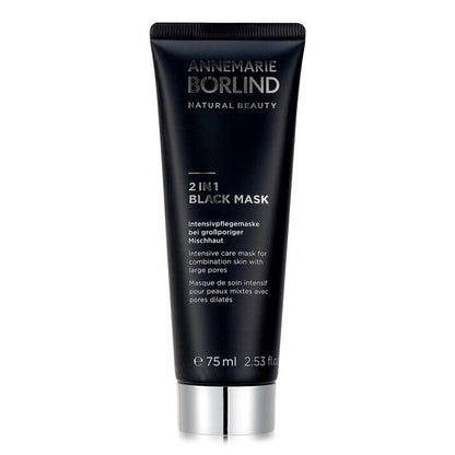 Annemarie Borlind 2 In 1 Black Mask - Intensive Care Mask For Combination Skin with Large Pores 75ml/2.53oz