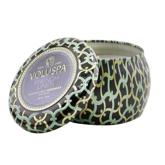 Voluspa Mini Tin Candle - French Linen 113g/4oz