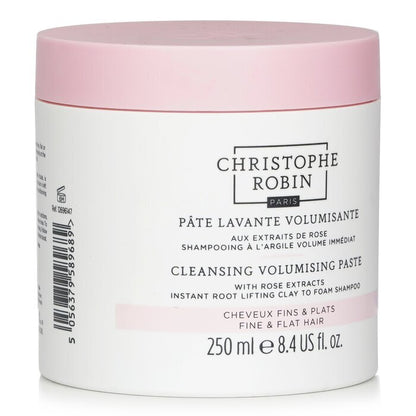 Christophe Robin Cleansing Volumising Paste with Rose Extracts (Instant Root Lifting Clay to Foam Shampoo) - Fine & Flat Hair 250ml/8.4oz