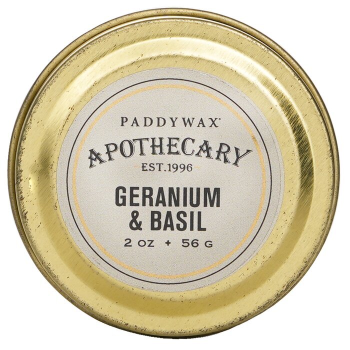 Paddywax Apothecary Candle - Geranium & Basil 56g/2oz