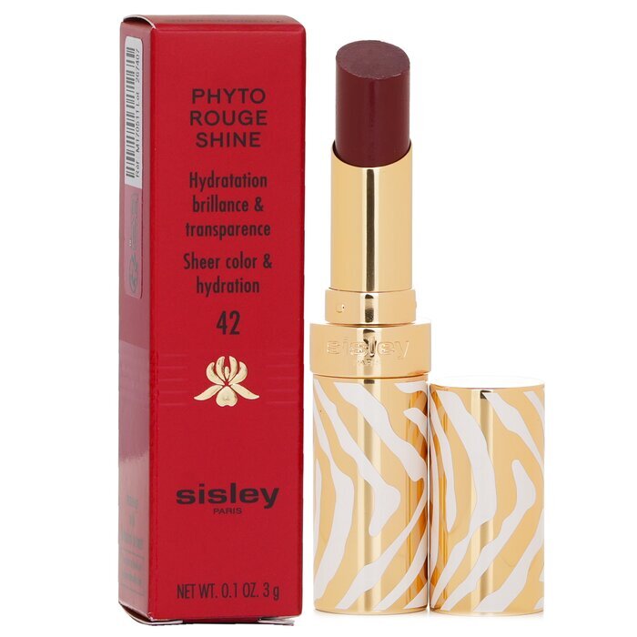 Sisley Phyto Rouge Shine Hydrating Glossy Lipstick - # 42 Sheer Cranberry 3g/0.1oz