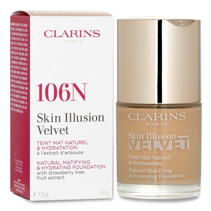 Clarins Skin Illusion Velvet Natural Matifying & Hydrating Foundation - # 106N 30ml/1oz