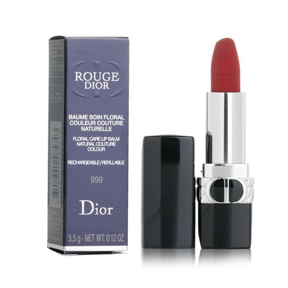 Christian Dior Rouge Dior Floral Care Refillable Lip Balm - # 999 (Matte Balm) 3.5g/0.12oz