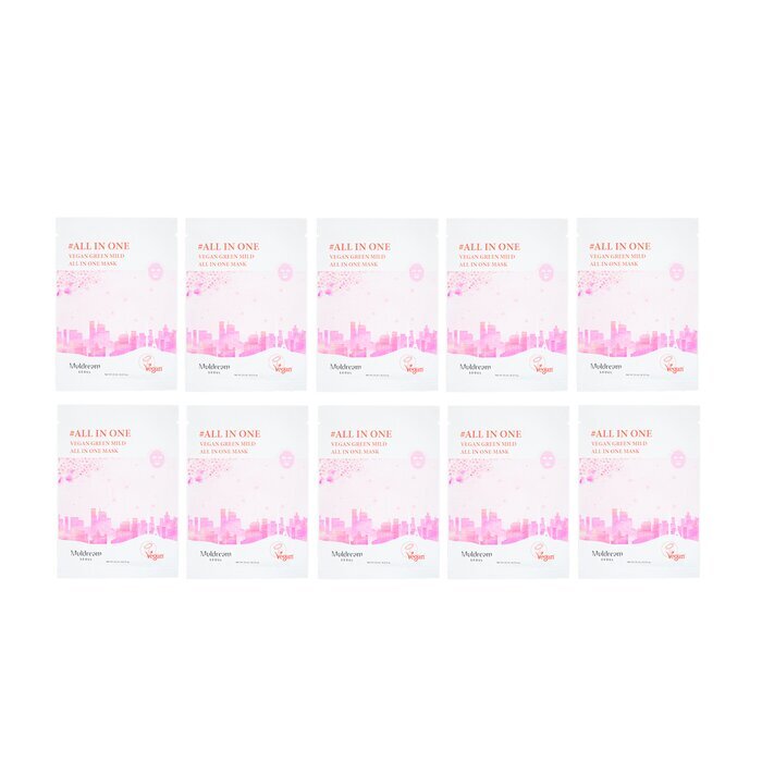 Muldream Vegan Green Mild All In One Mask 10pcs