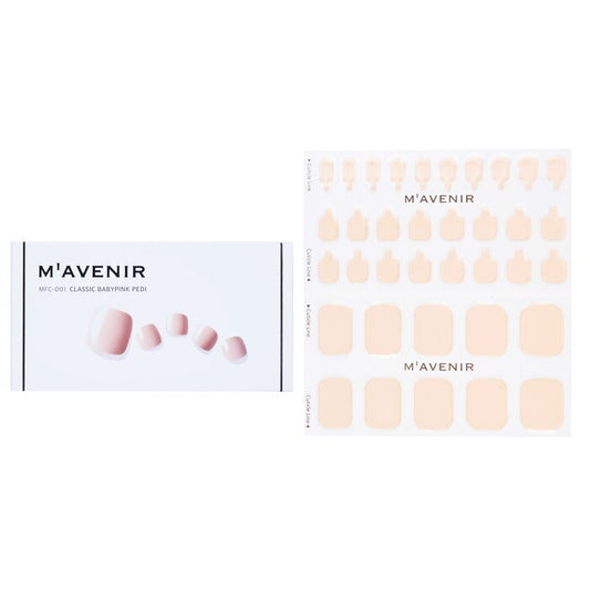 Mavenir Nail Sticker (Pink) - # Classic Babypink Pedi 36pcs