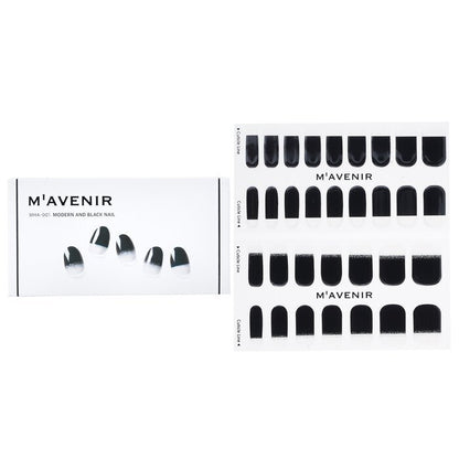 Mavenir Nail Sticker (Black) - # Modern And Black Nail 32pcs