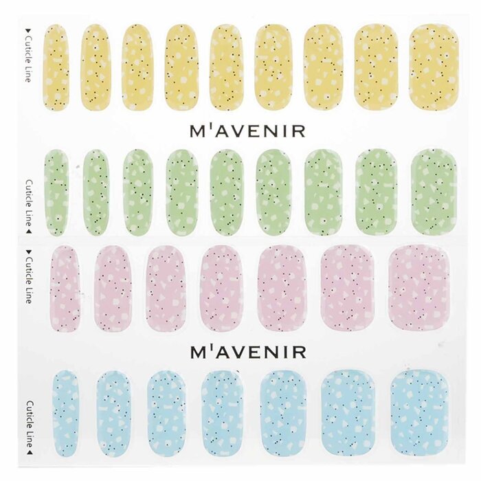 Mavenir Nail Sticker (Assorted Colour) - # Pastel Cereal Nail 32pcs