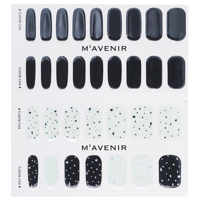 Mavenir Nail Sticker (Black) - # Pebble In Black Nail 32pcs