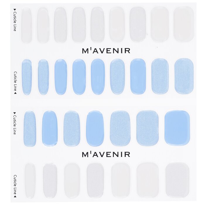 Mavenir Nail Sticker (Blue) - # Aurora Babyblue Nail 32pcs