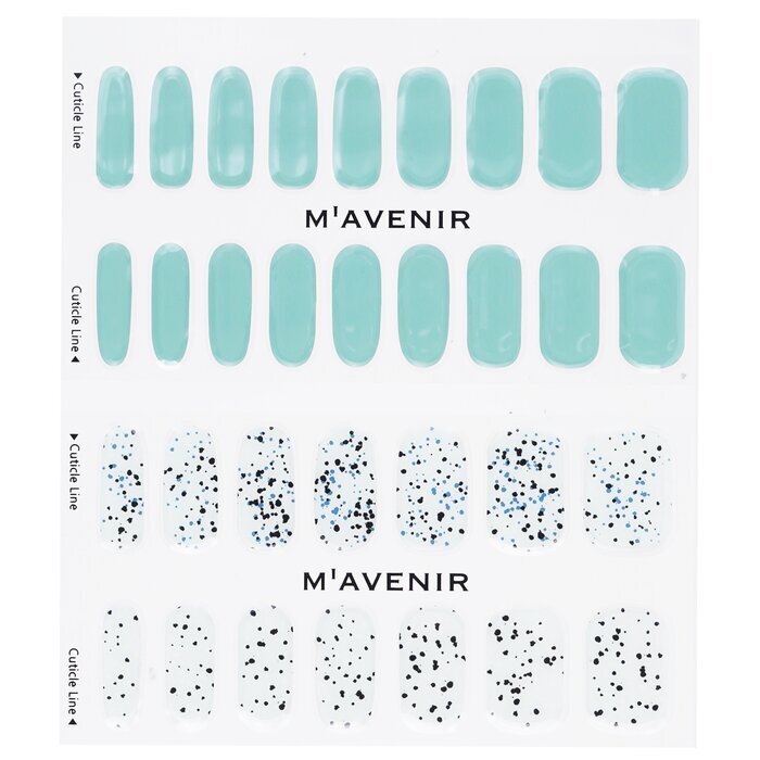 Mavenir Nail Sticker (Blue) - # Splinkle With Tinted Green Nail 32pcs