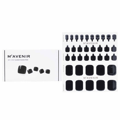 Mavenir Nail Sticker (Black) - # Classic Black Pedi 36pcs