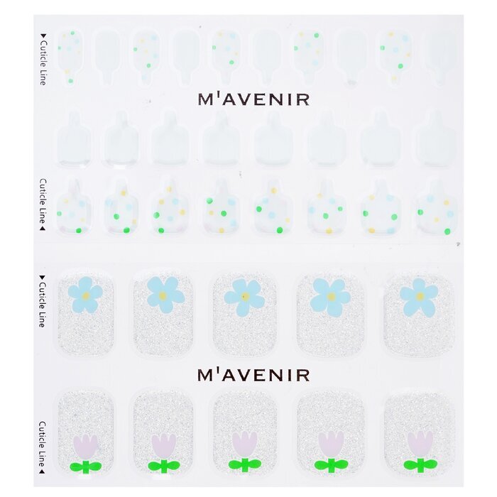 Mavenir Nail Sticker (White) - # Small Garden Pedi 36pcs