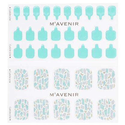 Mavenir Nail Sticker (Blue) - # Shell With Jade Pedi 36pcs