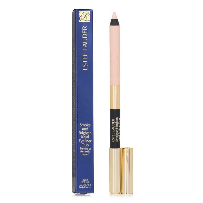 Estee Lauder Smoke And Brighten Kajal Eyeliner Duo - # Noir / Cream 0.5g/0.02oz