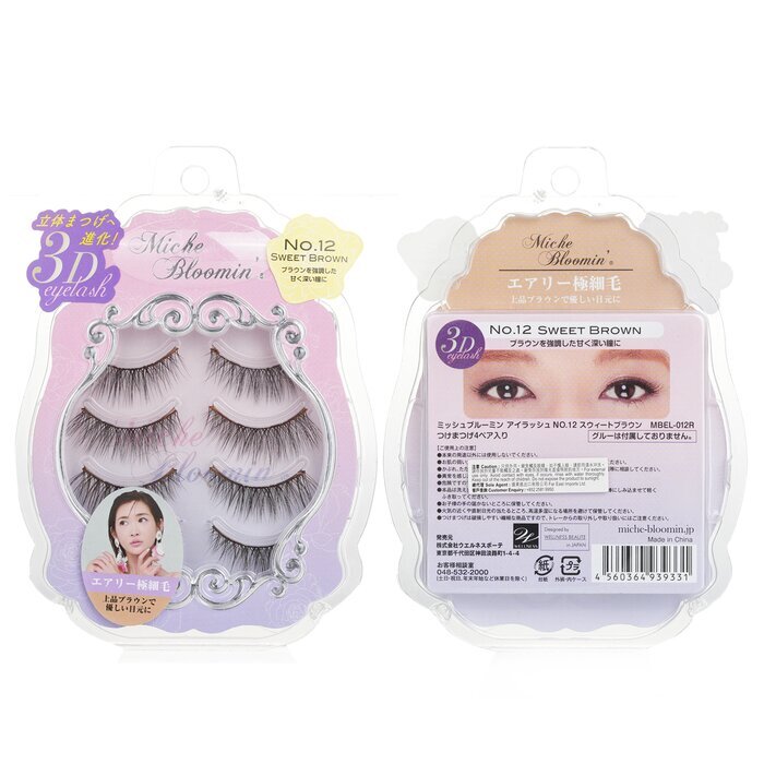 Miche Bloomin' 3D Eyelash - # 12 Sweet Brown 4pairs