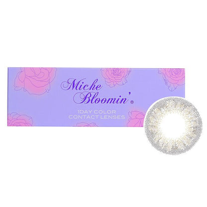 Miche Bloomin' Quarter Veil 1 Day Color Contact Lenses (107 Clear Grege) - 0.00 10pcs