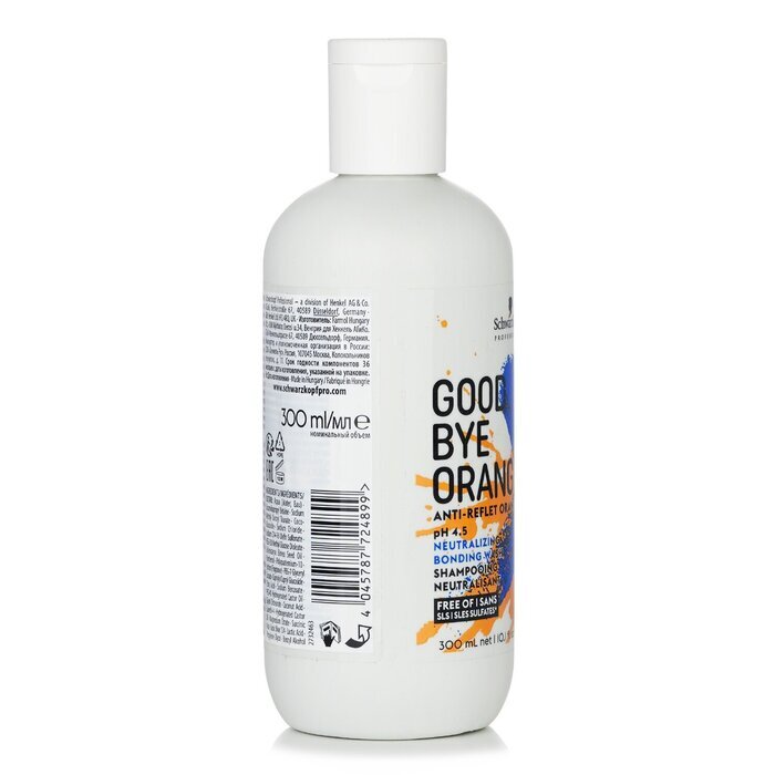 Schwarzkopf Goodbye Orange Shampoo (For Medium brown to dark blonde Hair) 300ml/10.1oz