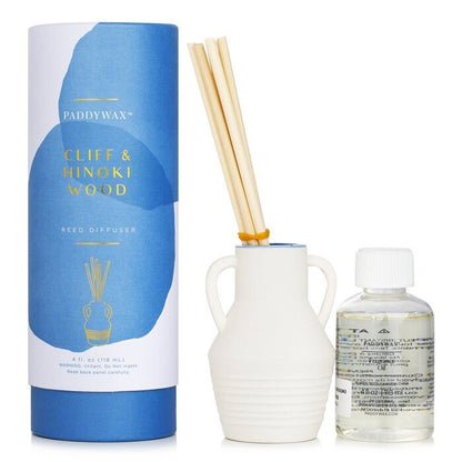 Paddywax Santorini Reed Diffuser - Cliff & Hinoki Wood 118ml