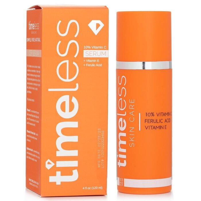 Timeless Skin Care 10% Vitamin C Serum + Vitamin E + Ferulic Acid 120ml/4oz