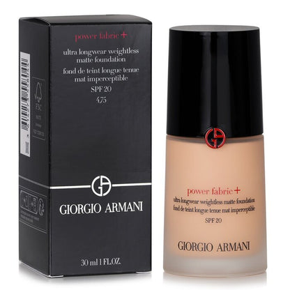 Giorgio Armani Power Fabric+ Ultra Longwear Weightless Matte Foundation SPF 20 - # 4.75 30ml/1oz