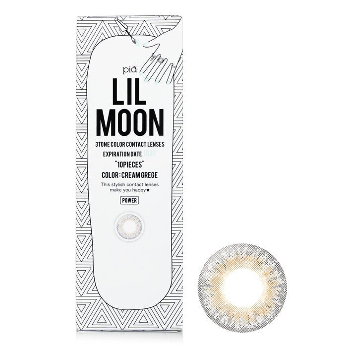 Pia Lilmoon Cream Grege 1 Day Color Contact Lenses -0.00 10pcs